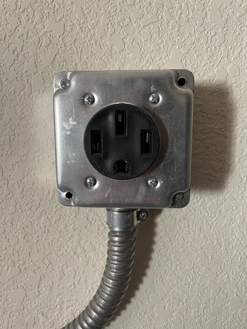 NEMA 14-50 outlet installed for Electrical Panel Upgrade in East Pasadena