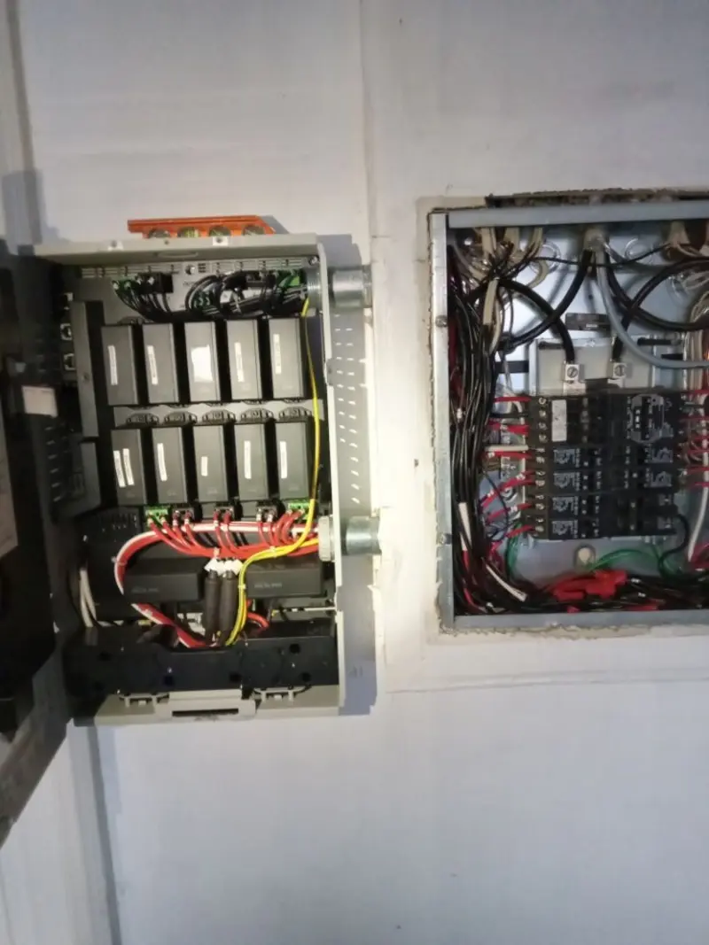Electrical panel upgrade completed for Security Camera Wiring in East Pasadena